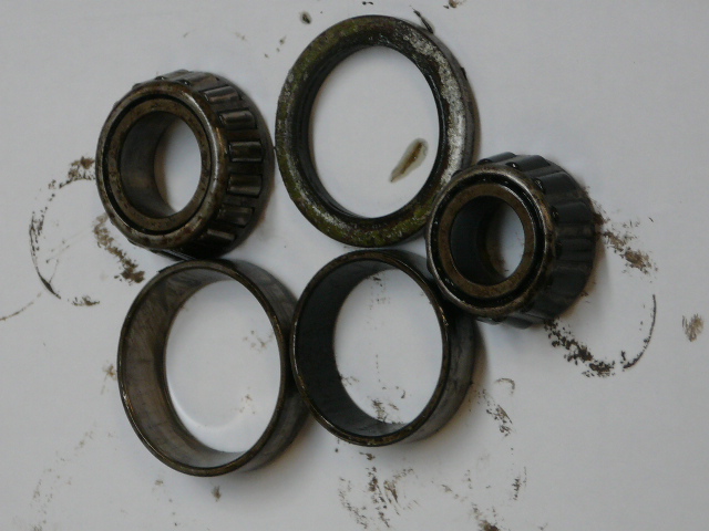 TRAILER DAMAGED BEARINGS