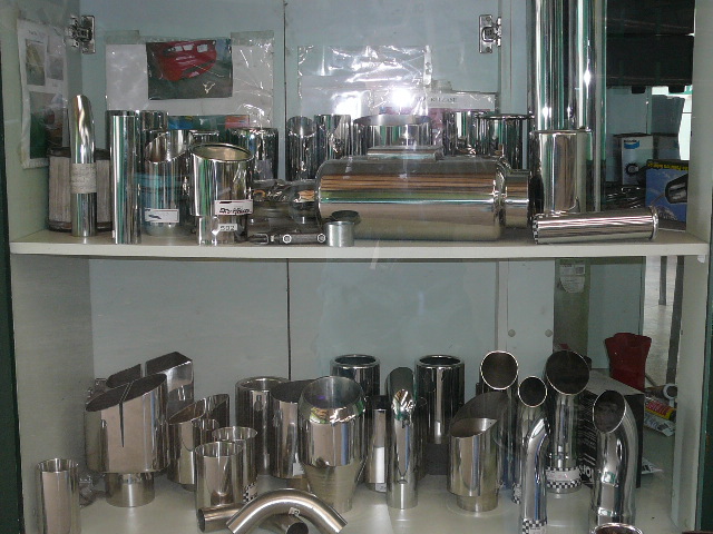 Stocks of Chrome & stainless tips